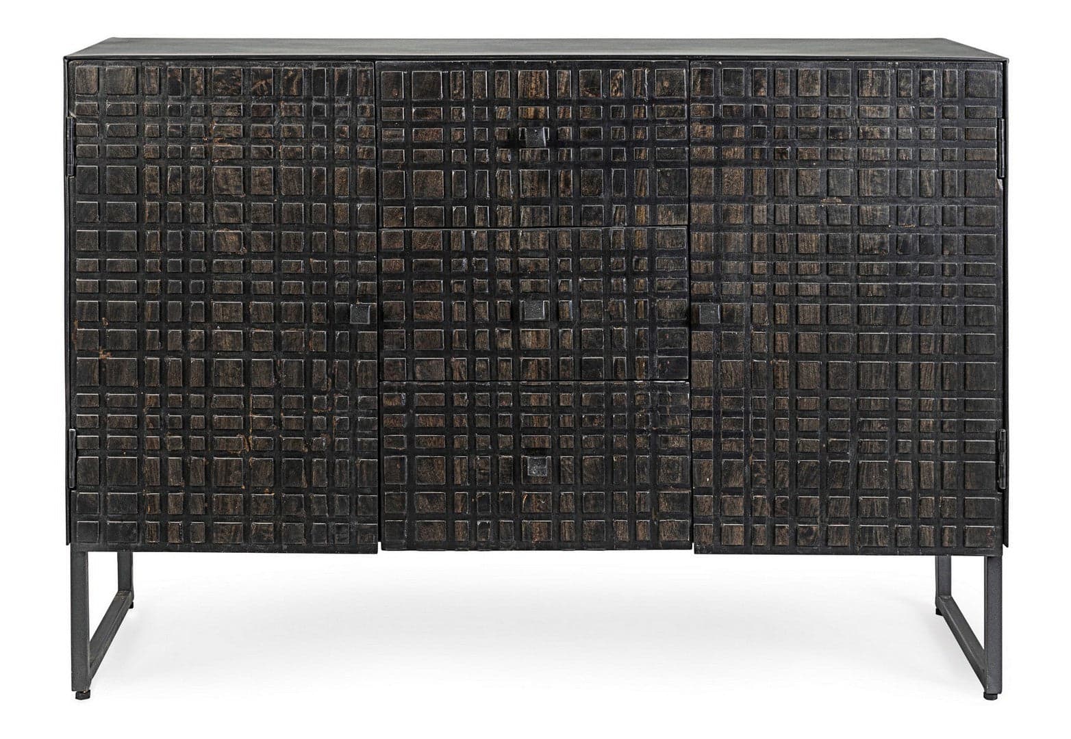 Credenza "Dorset" con struttura in acciaio, cassetti in legno, stile industriale in Credenze Decor Space - Altamura, commercioVirtuoso.it
