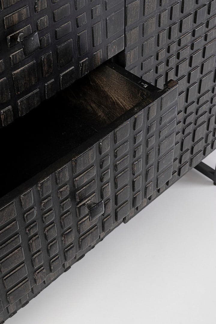 Credenza "Dorset" con struttura in acciaio, cassetti in legno, stile industriale in Credenze Decor Space - Altamura, commercioVirtuoso.it