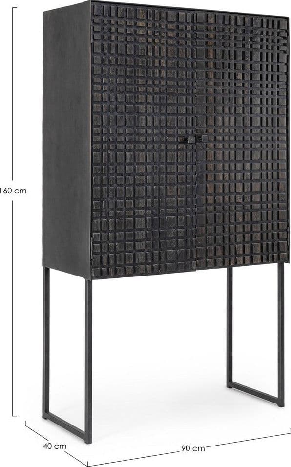 Credenza "Dorset" con struttura in acciaio, cassetti in legno, stile industriale in Credenze Decor Space - Altamura, commercioVirtuoso.it
