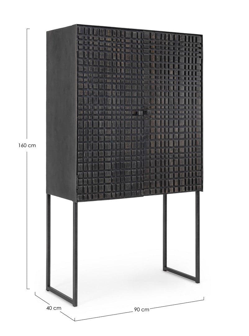 Credenza "Dorset" con struttura in acciaio, cassetti in legno, stile industriale in Credenze Decor Space - Altamura, commercioVirtuoso.it