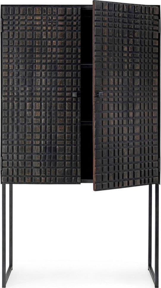 Credenza "Dorset" con struttura in acciaio, cassetti in legno, stile industriale in Credenze Decor Space - Altamura, commercioVirtuoso.it