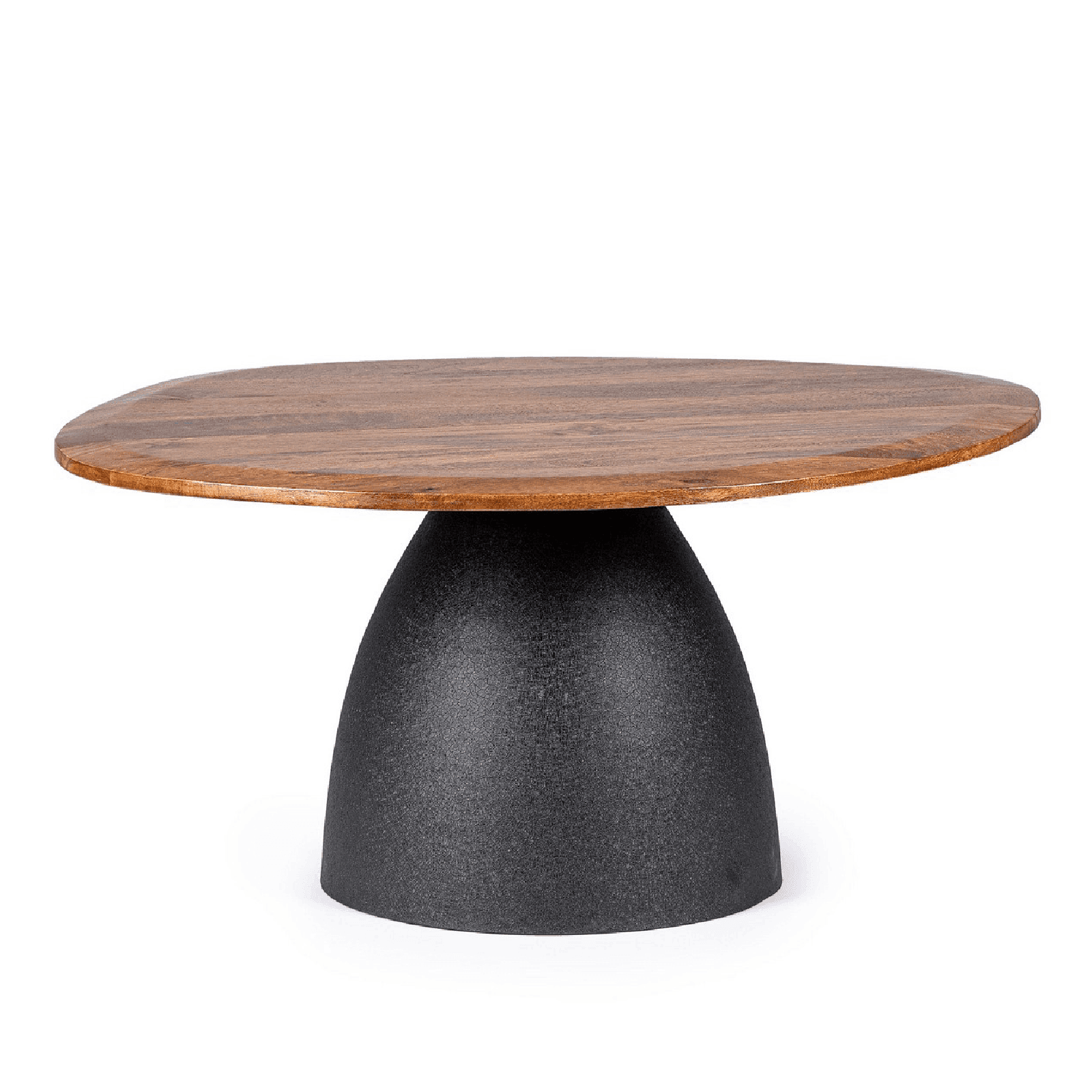 Tavolino stanley top natural, in legno di mango con forma irregolare 86 x 76 x 40cm