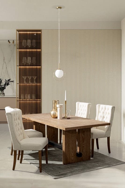 Tavolo "Monroe" in legno di quercia 200-100x77 in Tavoli da sala da pranzo Decor Space - Altamura, commercioVirtuoso.it