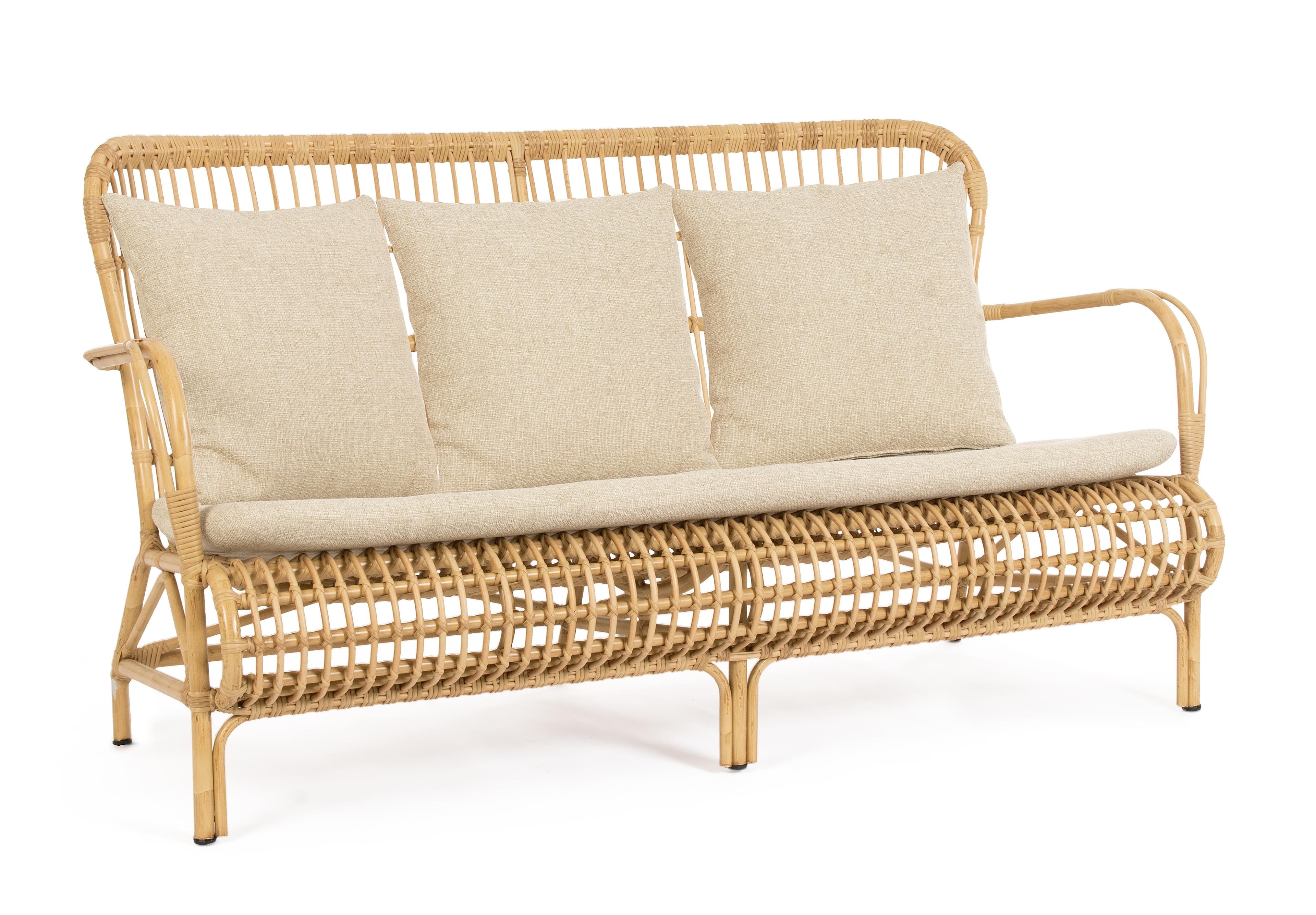 Divano a 2-3 posti con cuscino "Florisel" 161 cm in Set di mobili Decor Space - Altamura, commercioVirtuoso.it