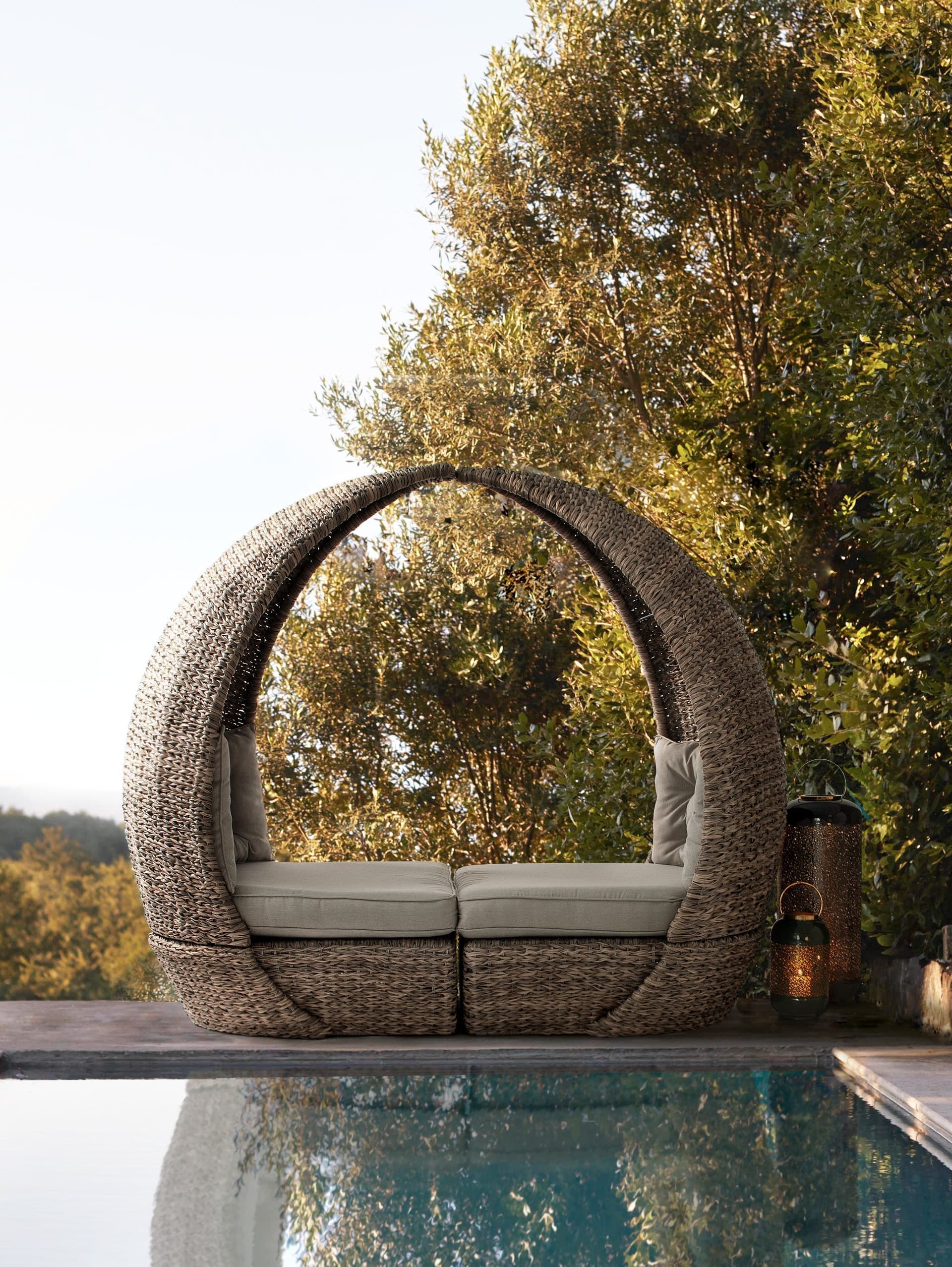 Set da 2 poltrone con cuscino "Samui" 230 cm in Set di mobili Decor Space - Altamura, commercioVirtuoso.it