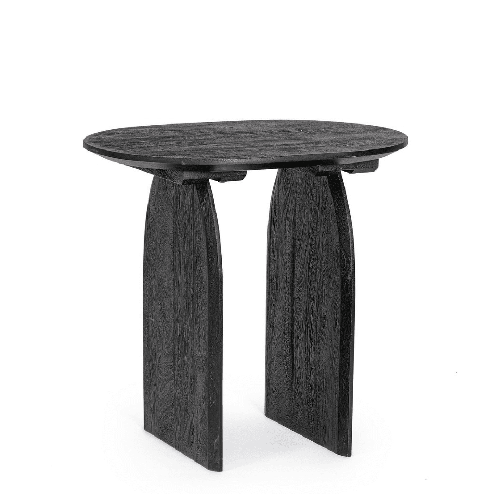 Tavolino monterrey nero, struttura in legno di mango, da assemblare, 60 x 45