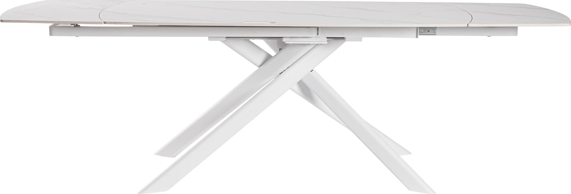 Tavolo allungabile "Joakim" in grés porcellanato e legno mango 160-240x90 in Tavoli da sala da pranzo Decor Space - Altamura, commercioVirtuoso.it