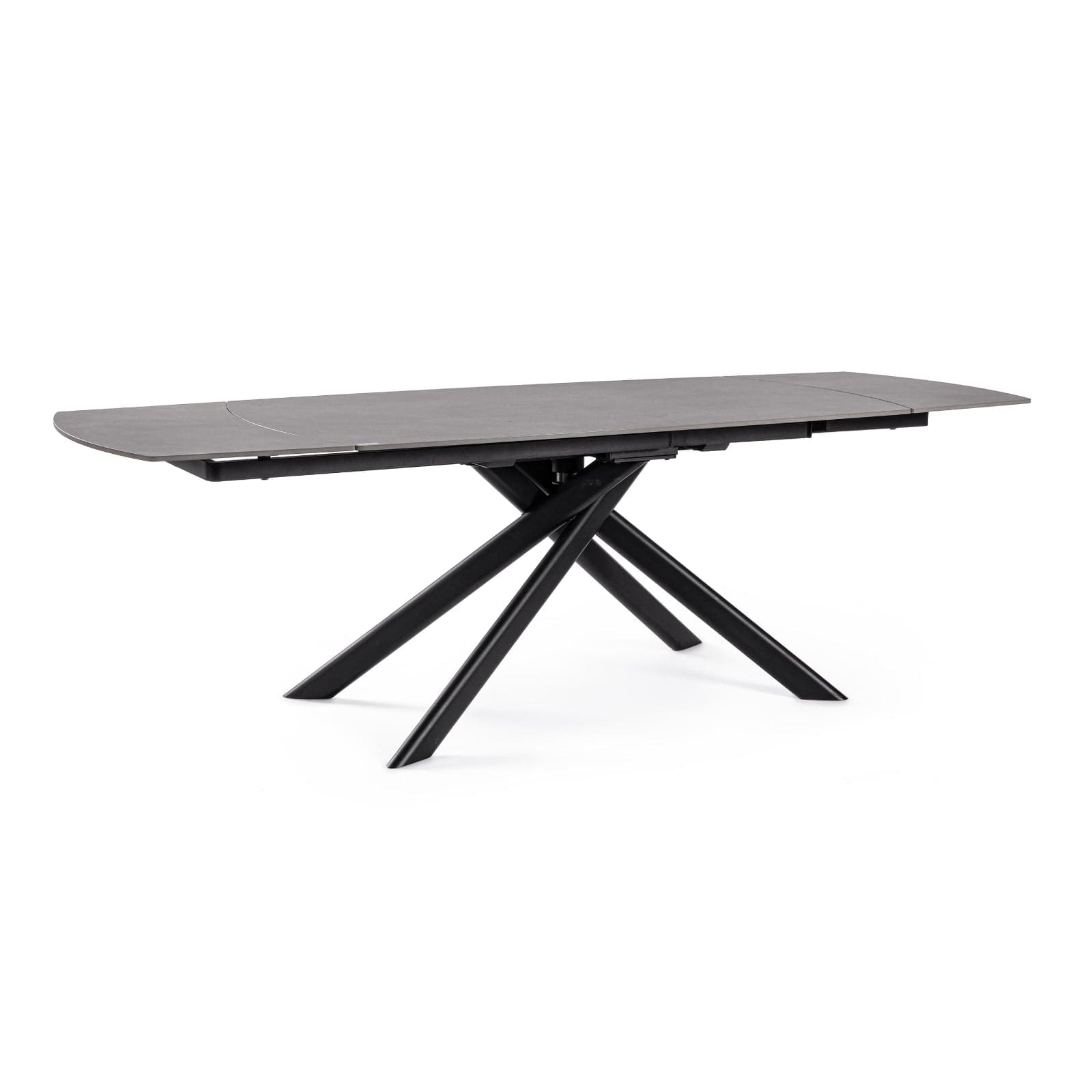 Tavolo allungabile "Joakim" in grés porcellanato e legno mango 160-240x90 in Tavoli da sala da pranzo Decor Space - Altamura, commercioVirtuoso.it