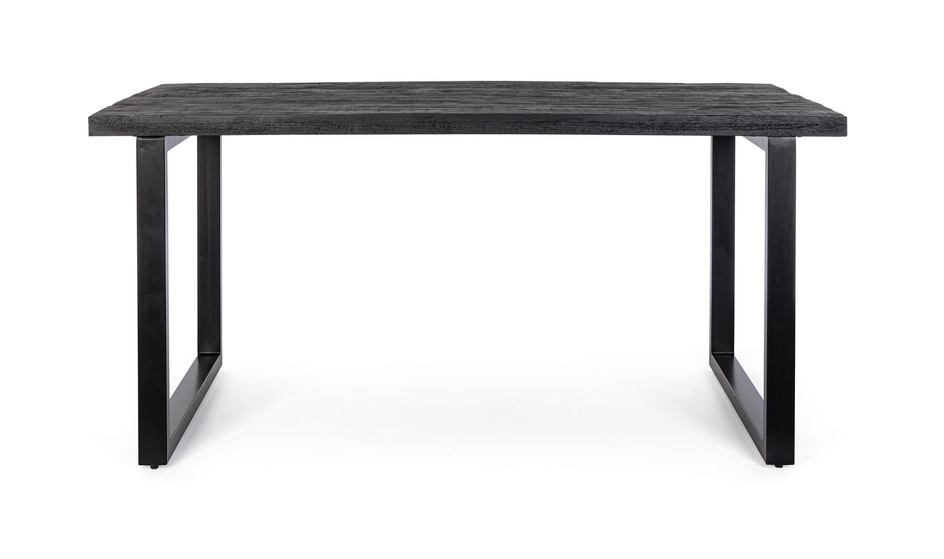 Tavolo "Hastings" nero in legno di mango e acciaio in Tavoli da sala da pranzo Decor Space - Altamura, commercioVirtuoso.it