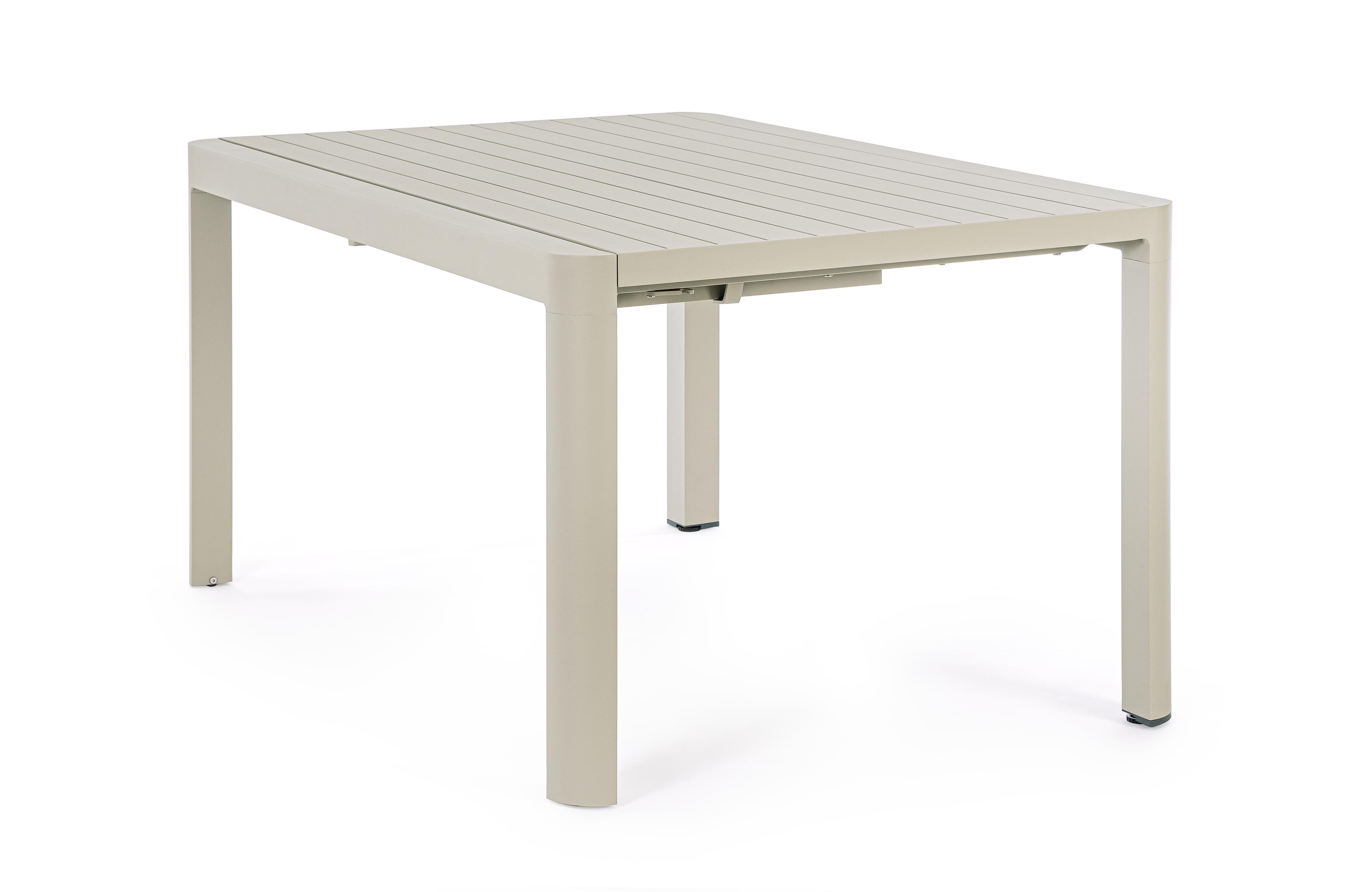 Tavolo in alluminio quadrato allungabile "Kiplin" 149 X 97/149 cm in Tavoli standard Decor Space - Altamura, commercioVirtuoso.it