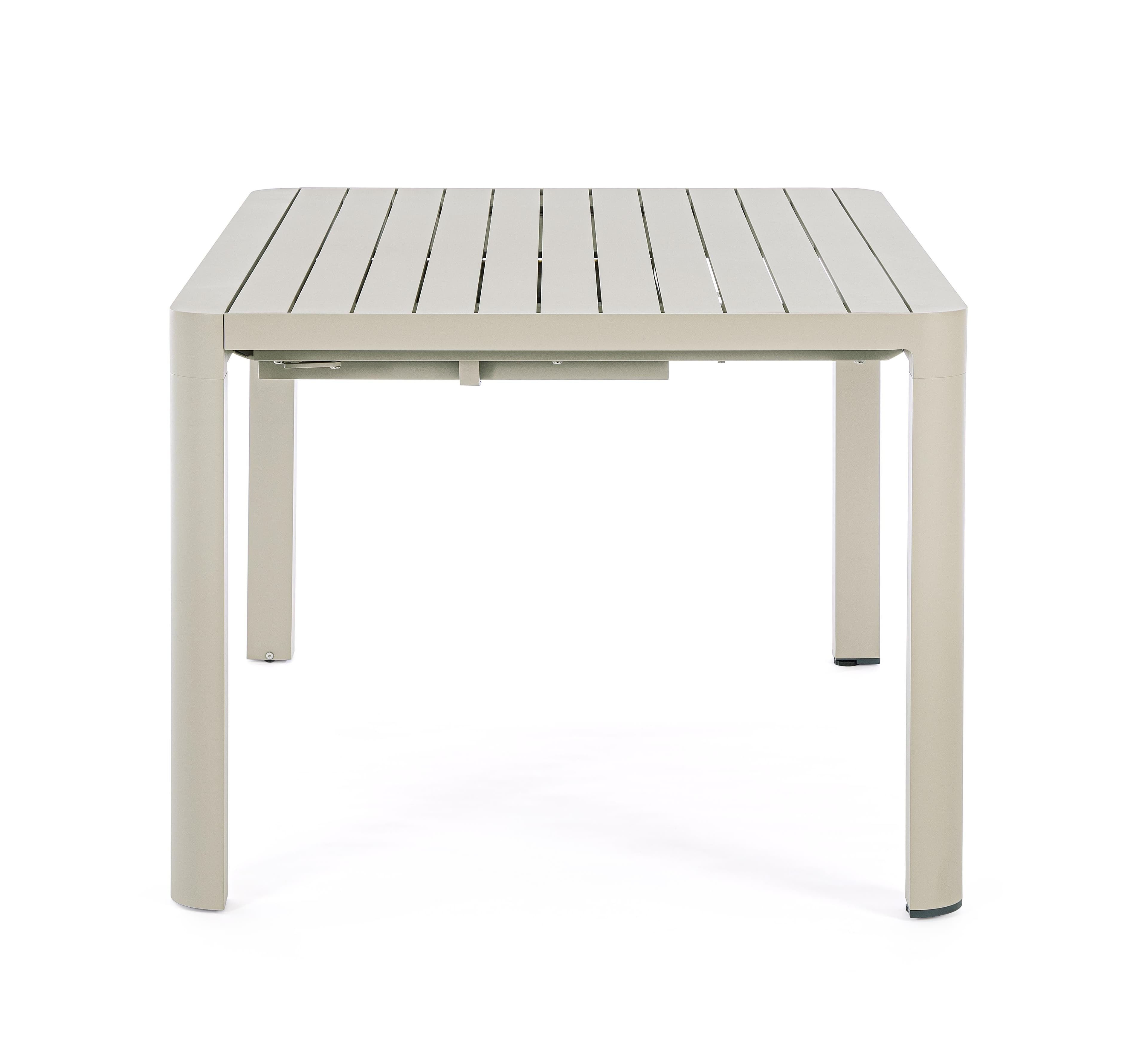 Tavolo in alluminio quadrato allungabile "Kiplin" 149 X 97/149 cm in Tavoli standard Decor Space - Altamura, commercioVirtuoso.it