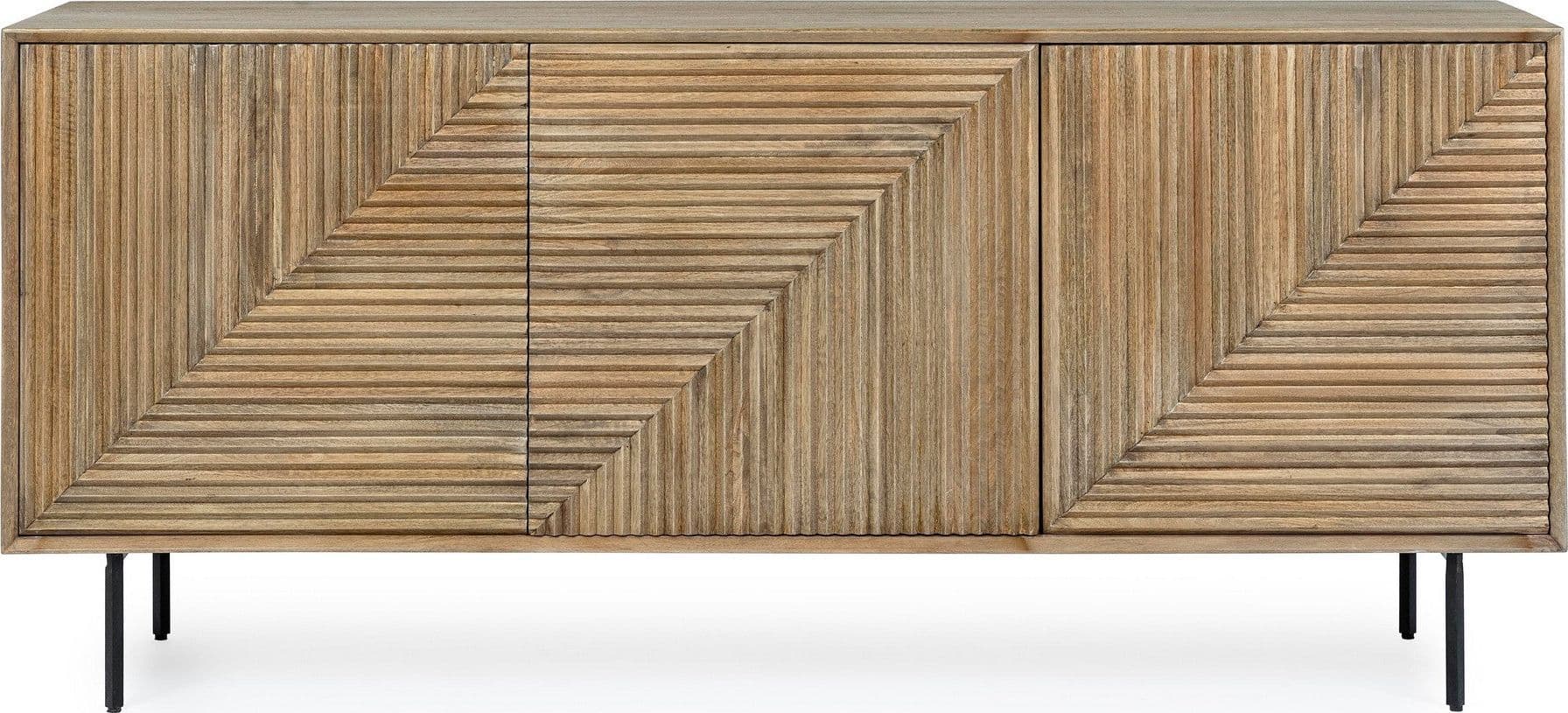 Credenza "Darsey" con struttura in legno di mango, mobile in stile moderno in Credenze Decor Space - Altamura, commercioVirtuoso.it