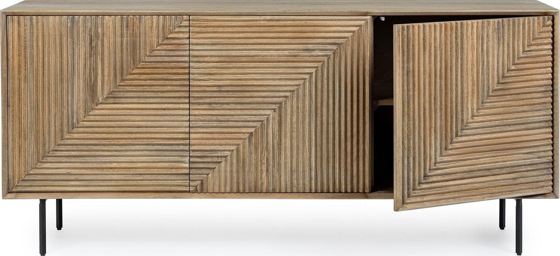 Credenza "Darsey" con struttura in legno di mango, mobile in stile moderno in Credenze Decor Space - Altamura, commercioVirtuoso.it