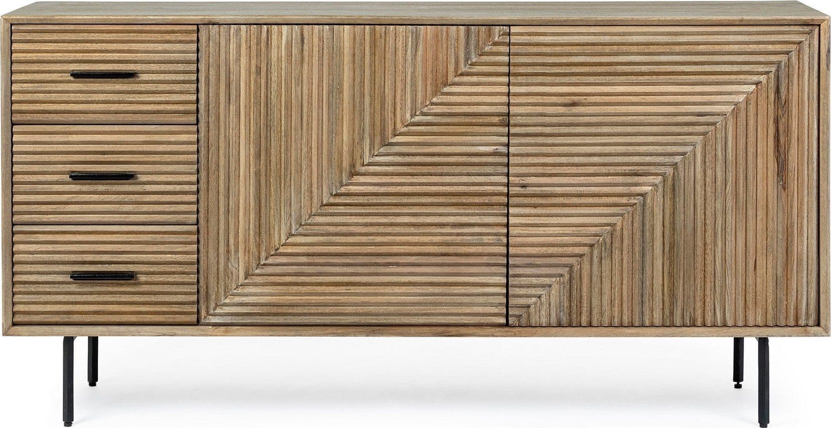 Credenza "Darsey" con struttura in legno di mango, mobile in stile moderno in Credenze Decor Space - Altamura, commercioVirtuoso.it