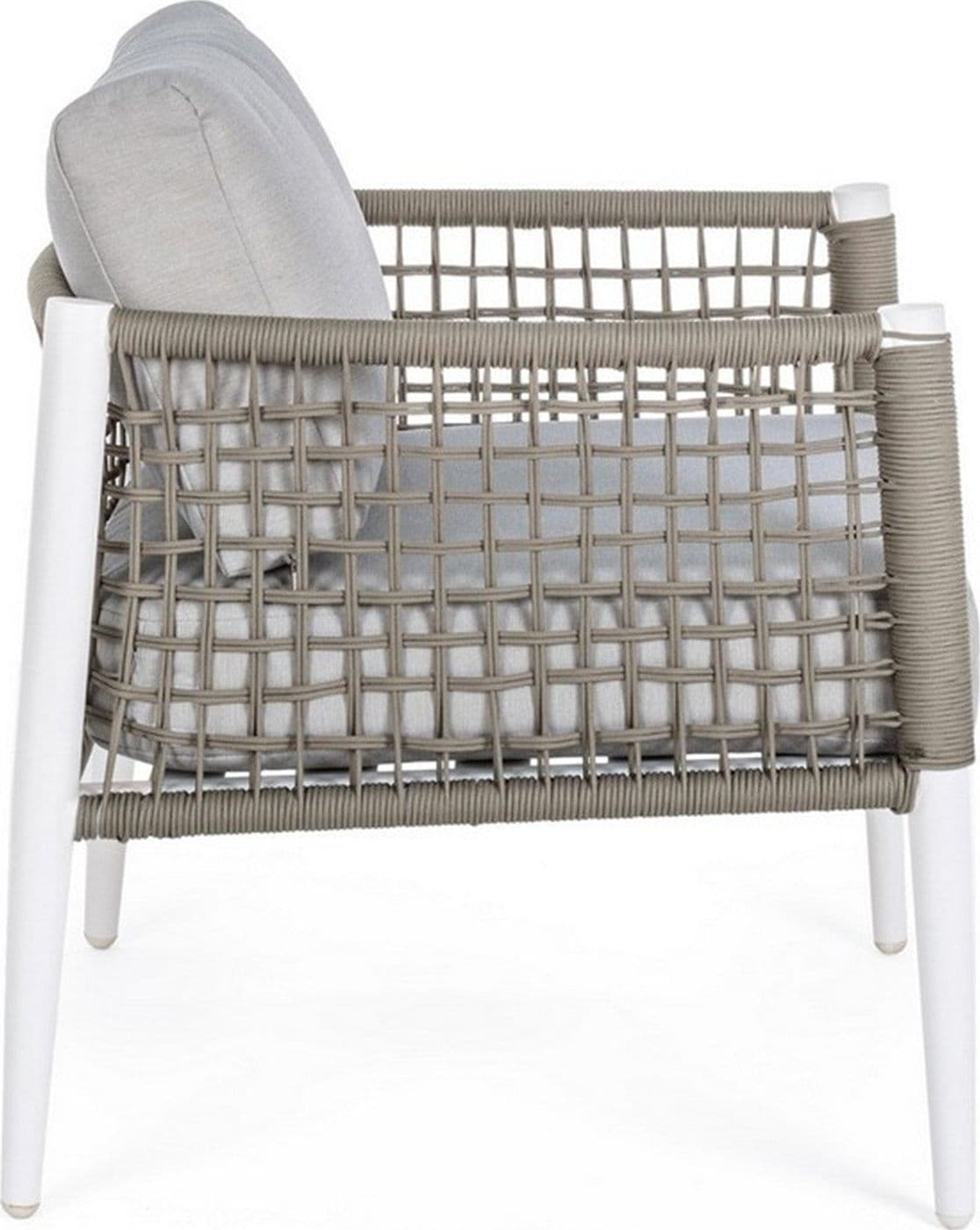 Salottino da giardino "Calypso" in alluminio in corda sintetica per esterno in Set di mobili Decor Space - Altamura, commercioVirtuoso.it