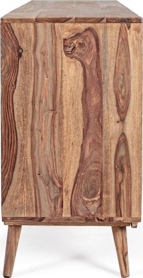 Credenza "Kant" con struttura e gambe in legno Sheesham, mobile in stile vintage in Credenze Decor Space - Altamura, commercioVirtuoso.it