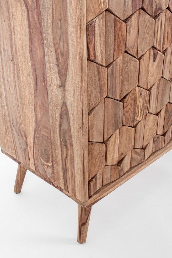 Credenza "Kant" con struttura e gambe in legno Sheesham, mobile in stile vintage in Credenze Decor Space - Altamura, commercioVirtuoso.it