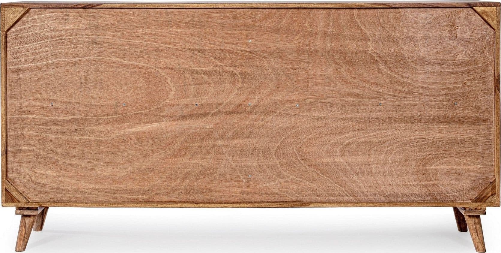 Credenza "Kant" con struttura e gambe in legno Sheesham, mobile in stile vintage in Credenze Decor Space - Altamura, commercioVirtuoso.it