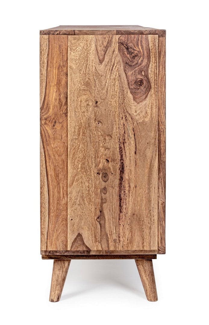 Credenza "Kant" con struttura e gambe in legno Sheesham, mobile in stile vintage in Credenze Decor Space - Altamura, commercioVirtuoso.it