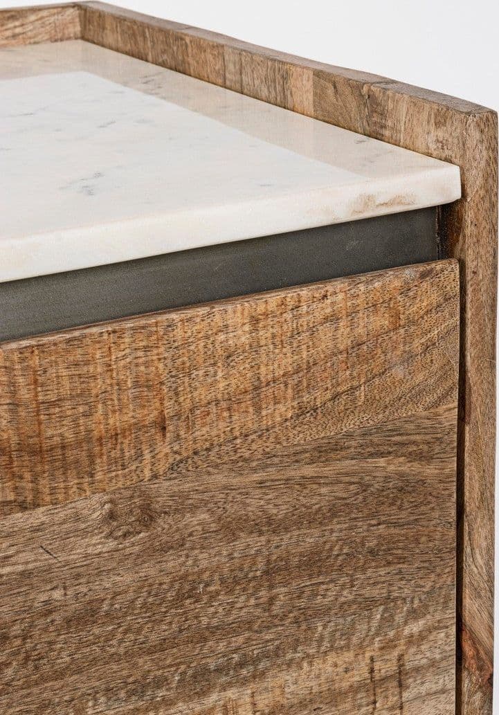 Credenza "Lambeth" con struttura in legno mango, mobile in stile moderno in Credenze Decor Space - Altamura, commercioVirtuoso.it
