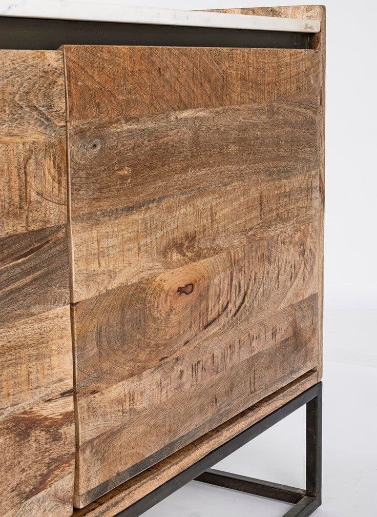 Credenza "Lambeth" con struttura in legno mango, mobile in stile moderno in Credenze Decor Space - Altamura, commercioVirtuoso.it