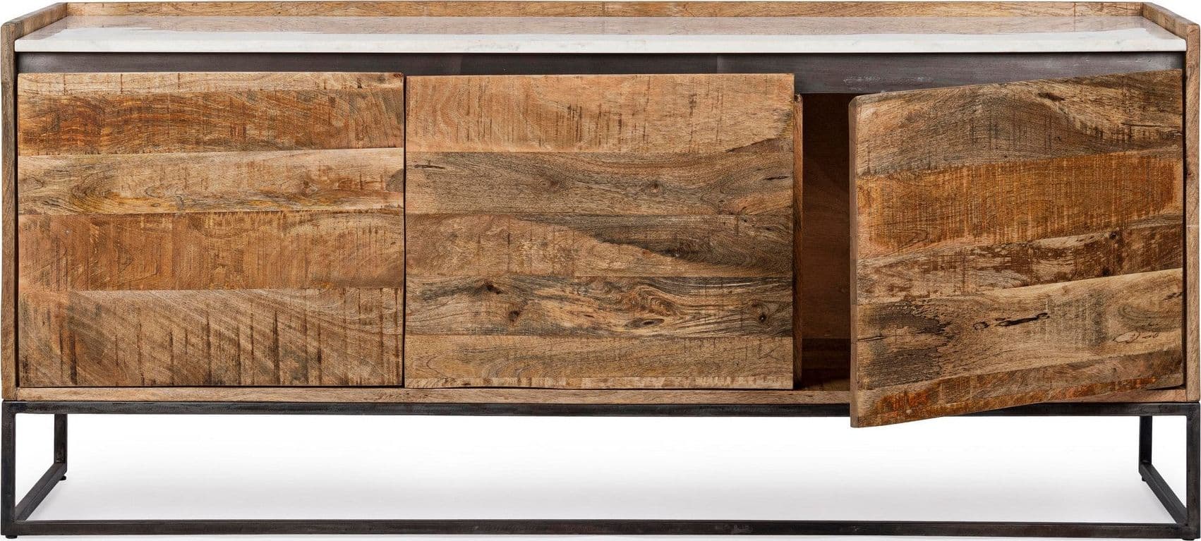 Credenza "Lambeth" con struttura in legno mango, mobile in stile moderno - 27
