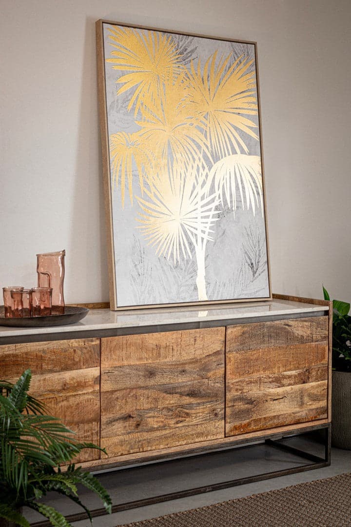 Credenza "Lambeth" con struttura in legno mango, mobile in stile moderno in Credenze Decor Space - Altamura, commercioVirtuoso.it