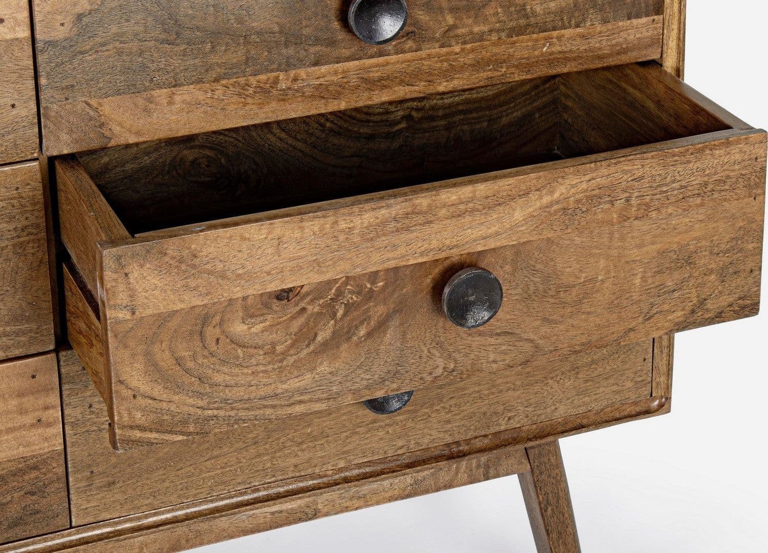 Credenza "Sylvester" con struttura e gambe in legno di mango, mobile in stile vintage in Credenze Decor Space - Altamura, commercioVirtuoso.it
