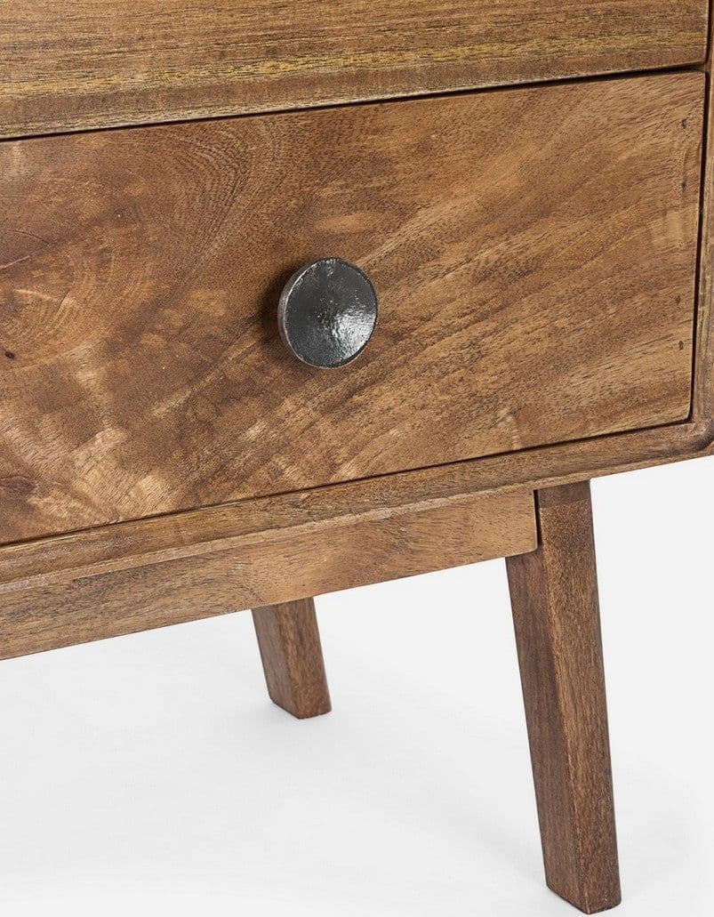 Credenza "Sylvester" con struttura e gambe in legno di mango, mobile in stile vintage in Credenze Decor Space - Altamura, commercioVirtuoso.it
