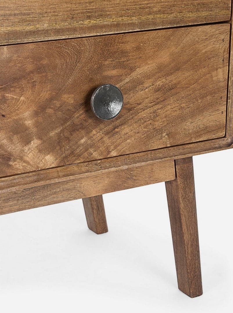 Credenza "Sylvester" con struttura e gambe in legno di mango, mobile in stile vintage in Credenze Decor Space - Altamura, commercioVirtuoso.it