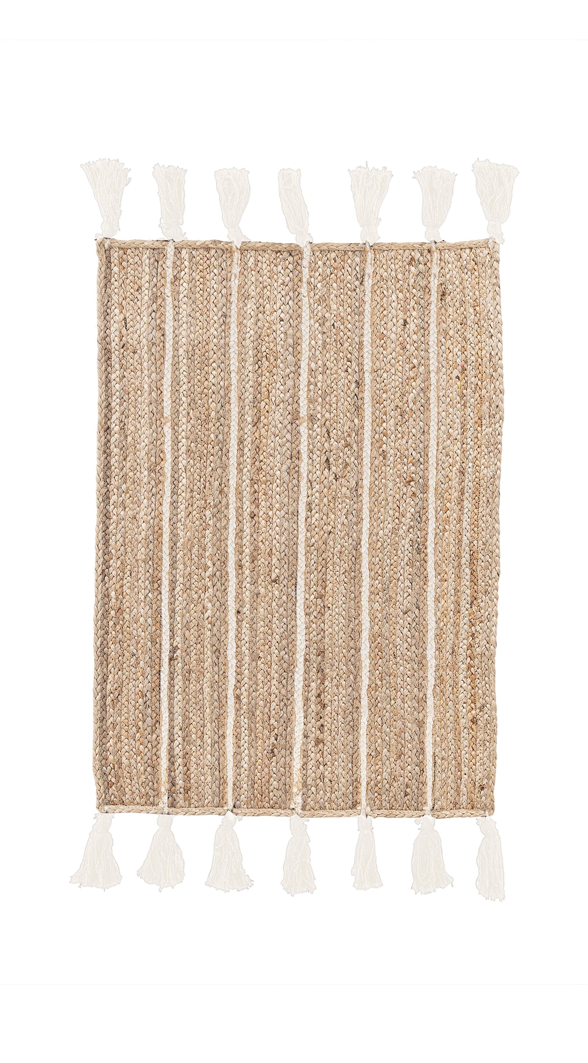 Tappeti jalaja naturale con frangia in Tappeti Decor Space - Altamura, commercioVirtuoso.it
