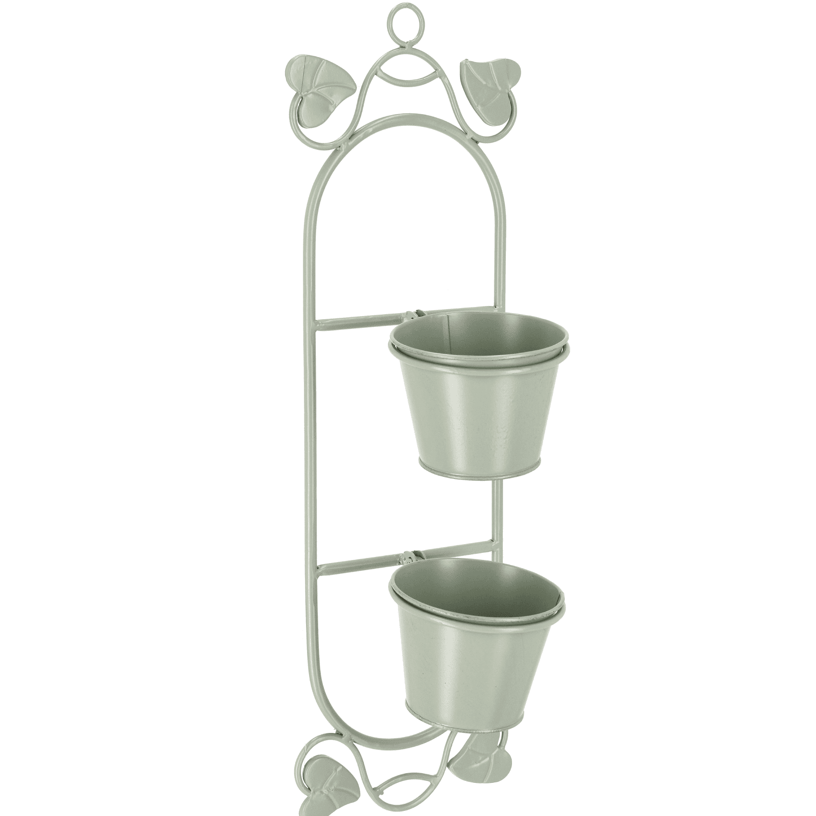 Portafiore  parete harriet to salvia S-L e due posti  in acciaio verniciato in grigio in Porta salviette Decor Space - Altamura, commercioVirtuoso.it
