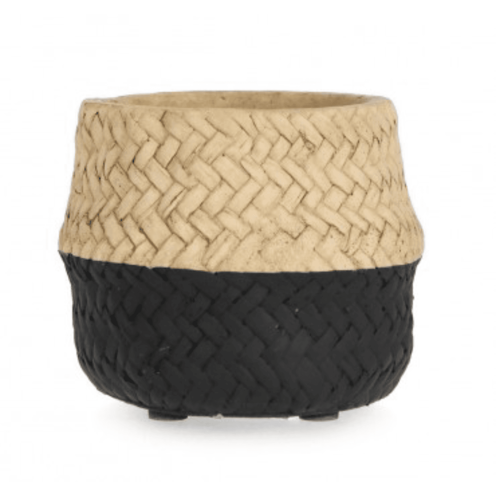 Vaso per uso interno "brazil" tondo naturale cemento Ø10x8h in Vasi tradizionali Decor Space - Altamura, commercioVirtuoso.it