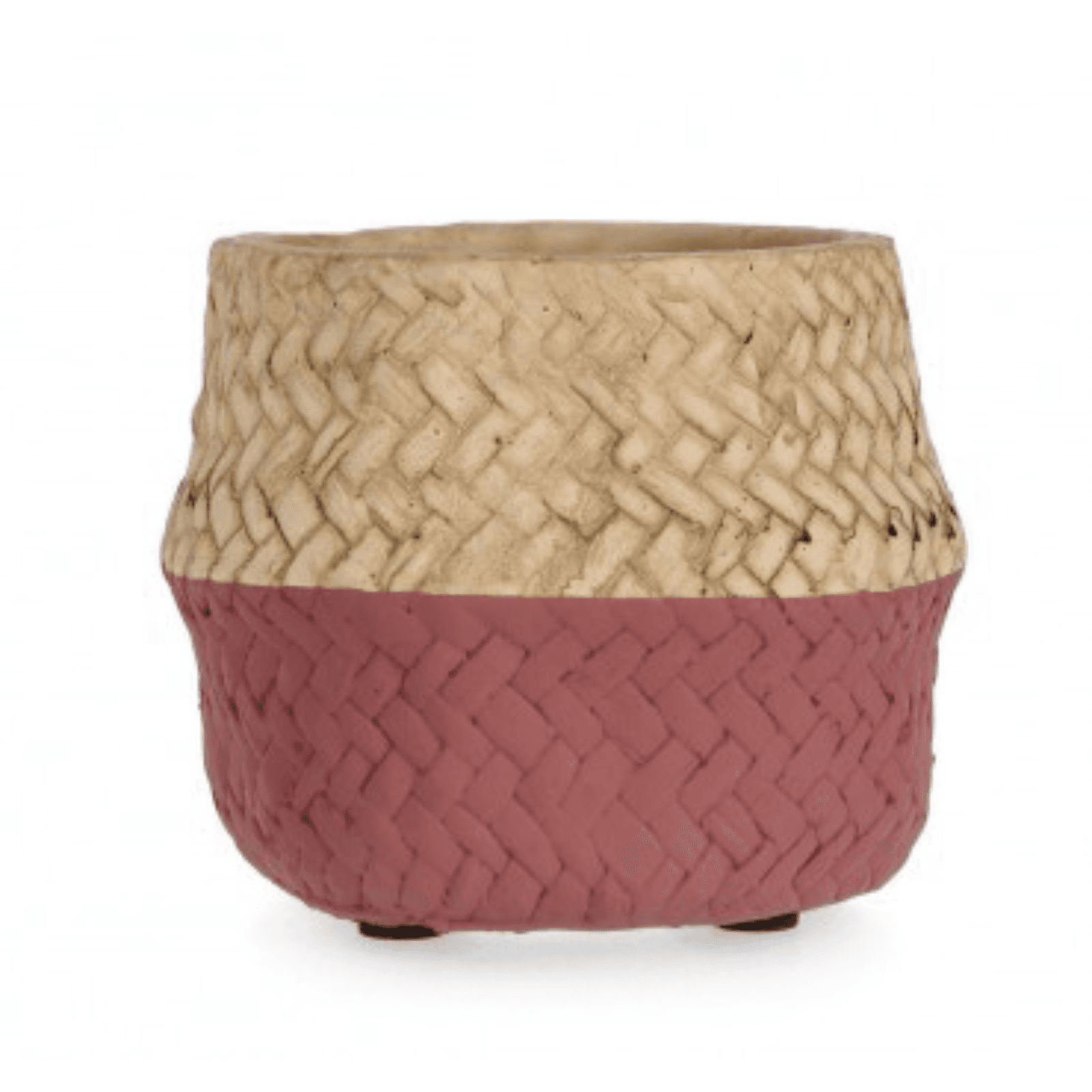 Vaso per uso interno "brazil" tondo naturale cemento Ø10x8h in Vasi tradizionali Decor Space - Altamura, commercioVirtuoso.it