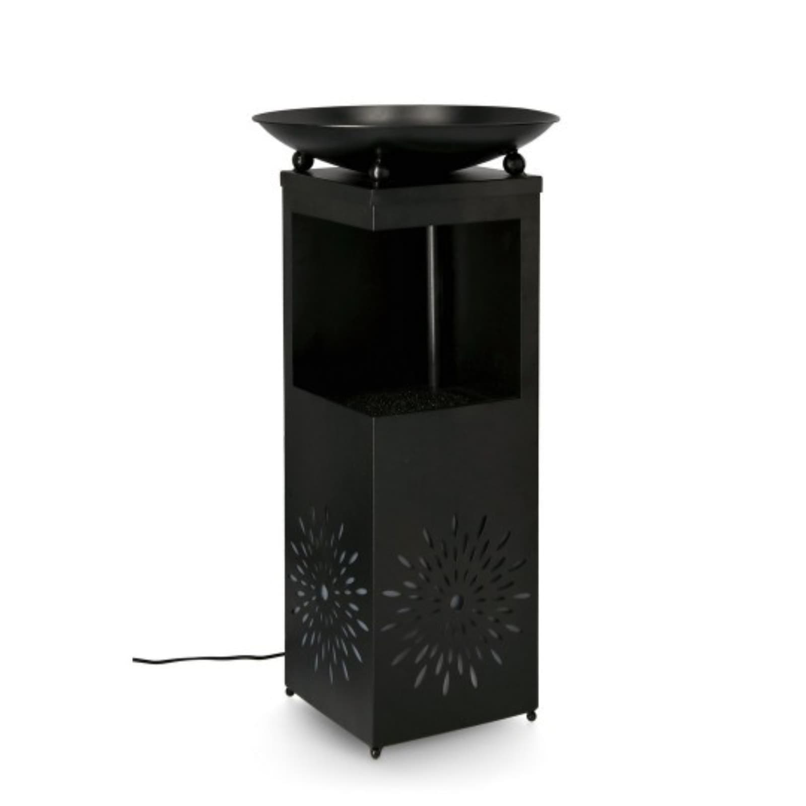 Fontana yuki rettangolare con led 40,5x40,5x78h in Pompe per fontane Decor Space - Altamura, commercioVirtuoso.it