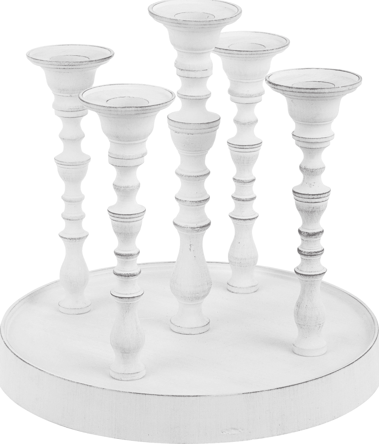 candelabro kylie con 5 fiamme in 2 colorazioni con base h 22 cm in Candelabri Decor Space - Altamura, commercioVirtuoso.it