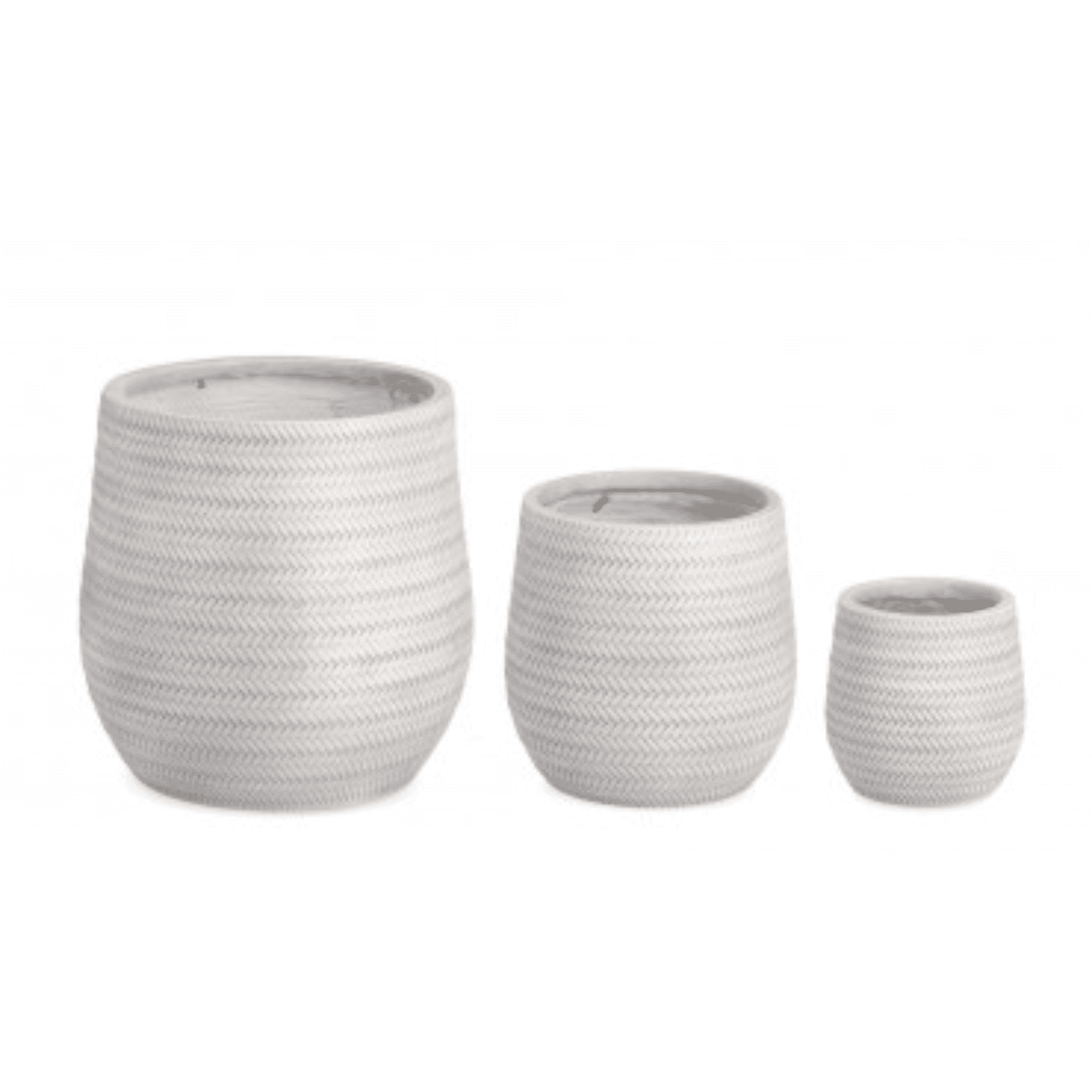 Set 3 PortaVaso Tressage Bomb in argilla colorato per uso esterno. in Vasi tradizionali Decor Space - Altamura, commercioVirtuoso.it