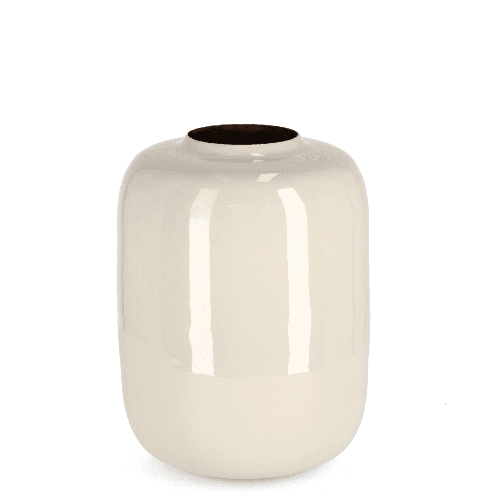 Vaso velma beige in metallo solo  per uso decorativo in Vasi Decor Space - Altamura, commercioVirtuoso.it