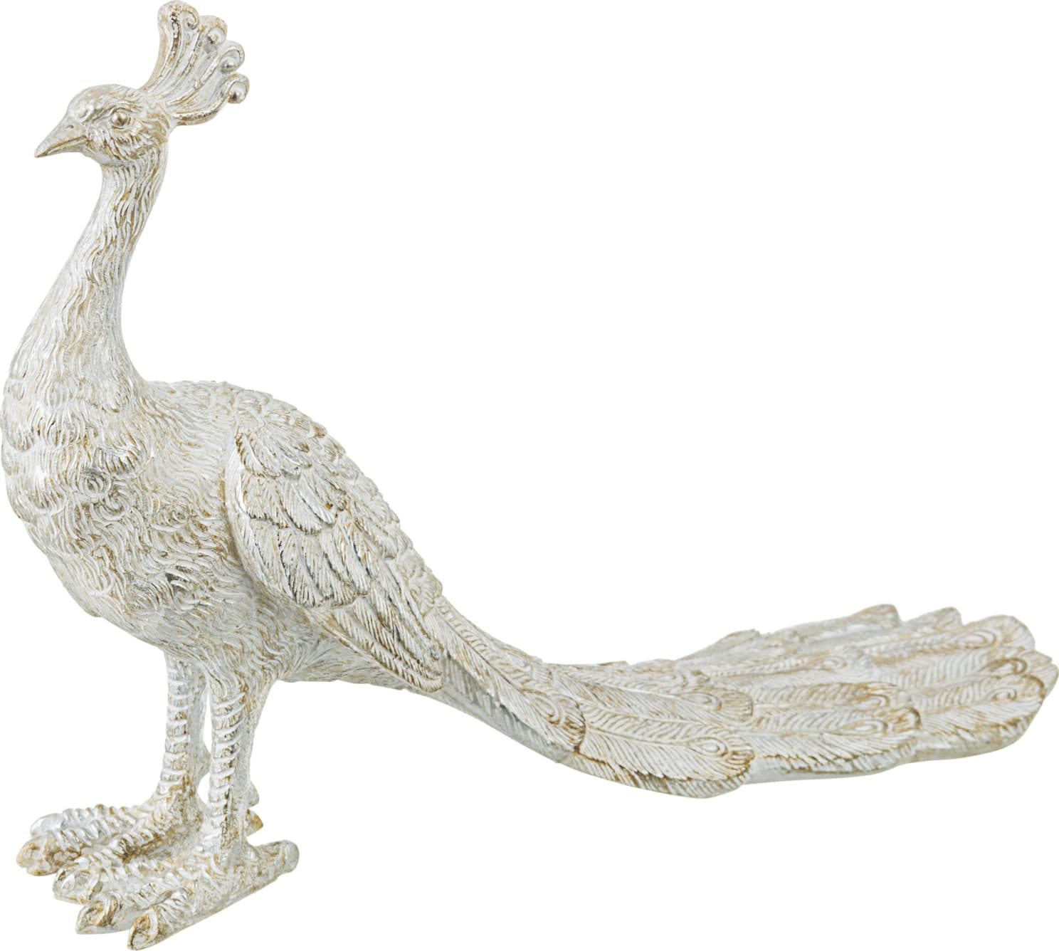 Statuetta yoma  pavone realizzato in poliresina con varie misure in Statuette Decor Space - Altamura, commercioVirtuoso.it