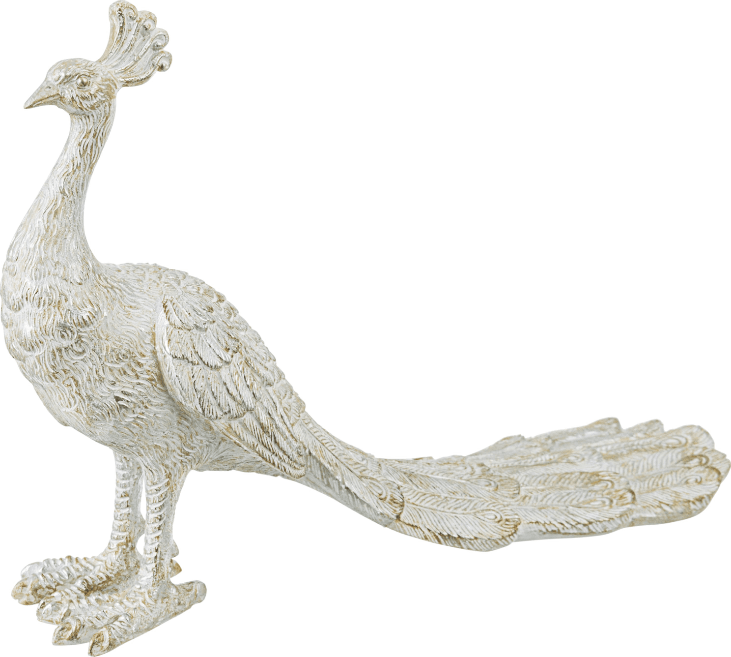 Statuetta yoma  pavone realizzato in poliresina con varie misure in Statuette Decor Space - Altamura, commercioVirtuoso.it