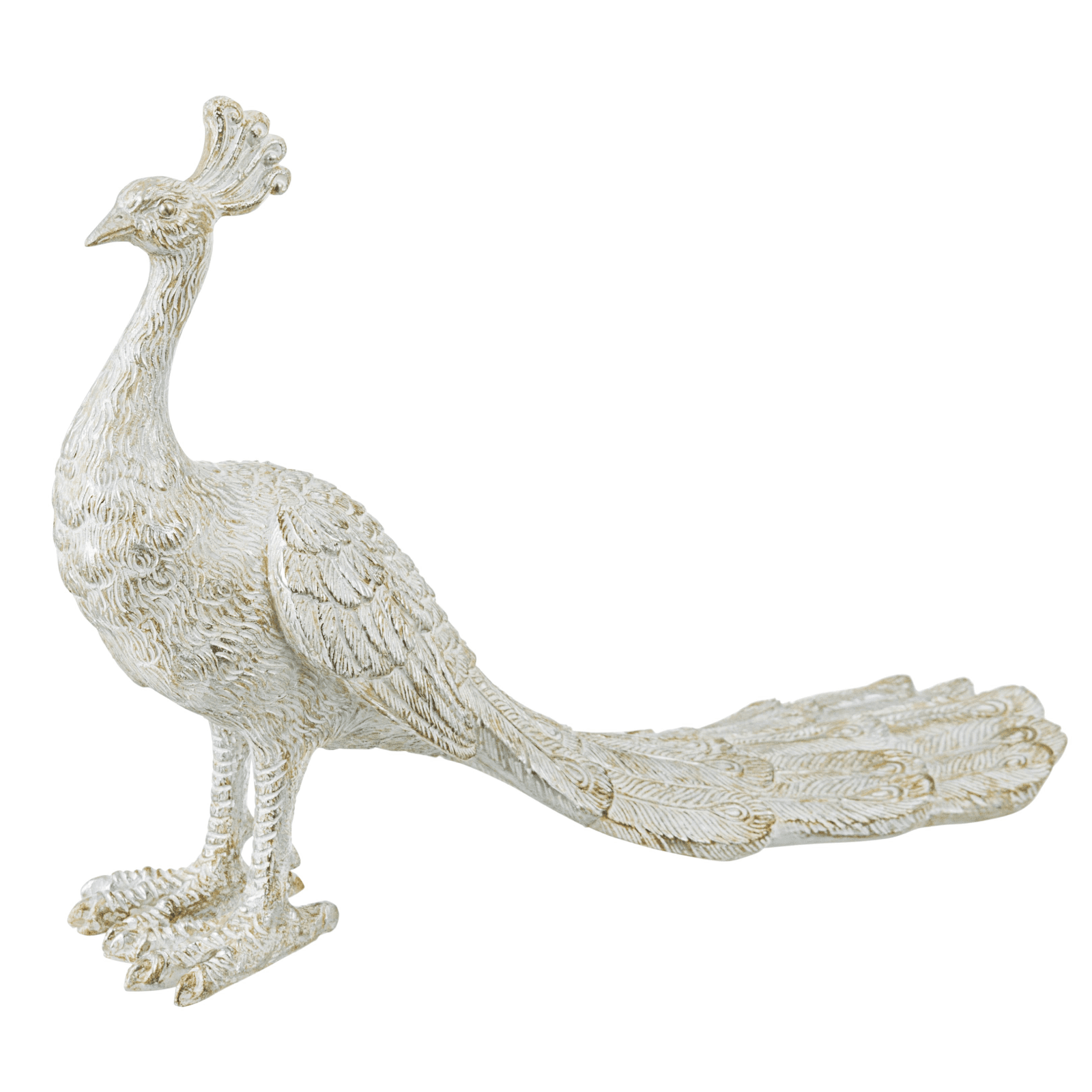 Statuetta yoma  pavone realizzato in poliresina con varie misure in Statuette Decor Space - Altamura, commercioVirtuoso.it