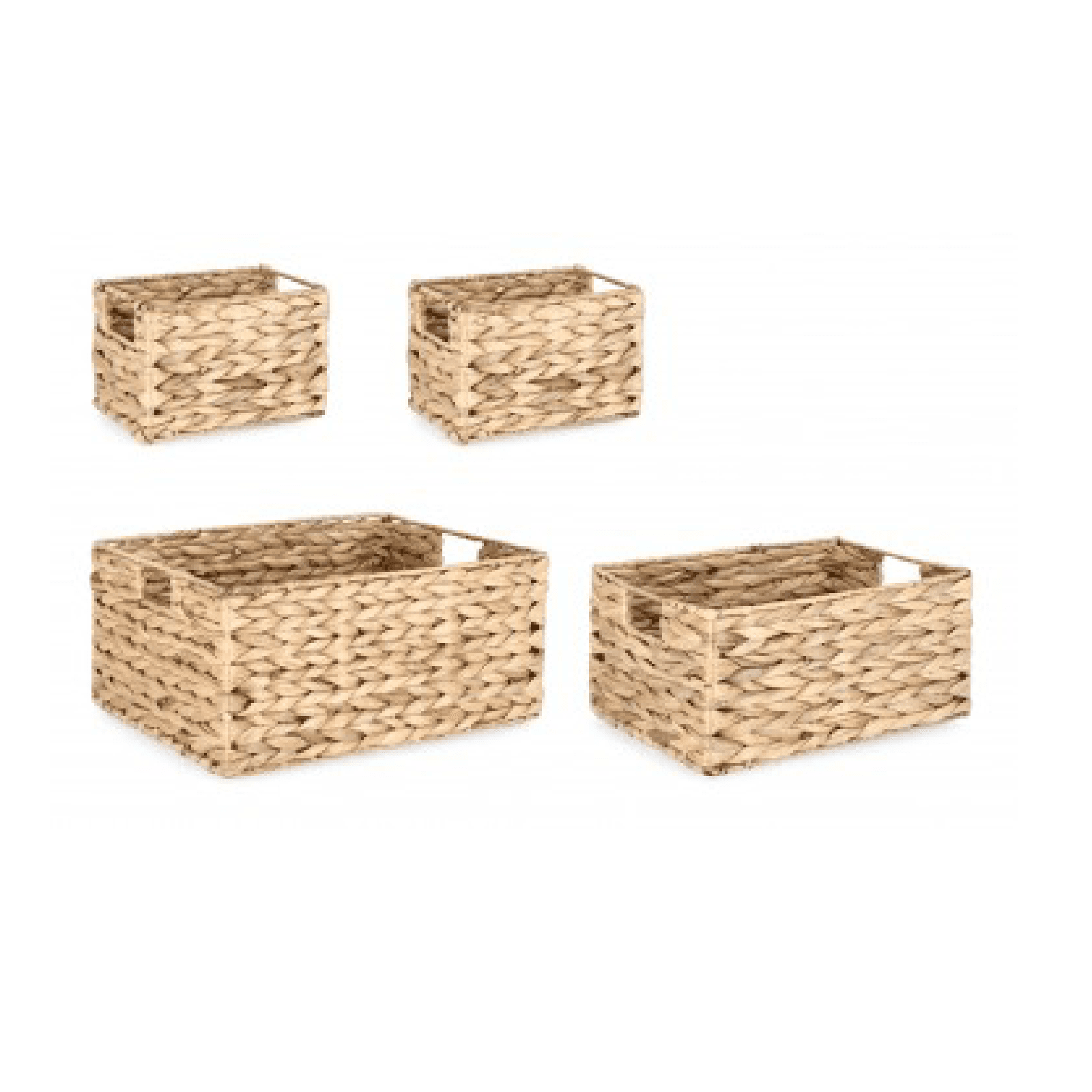 Set 4 Ceste 2m Kalaw in giacinto d'acqua da esterno in Cestini da scaffale Decor Space - Altamura, commercioVirtuoso.it