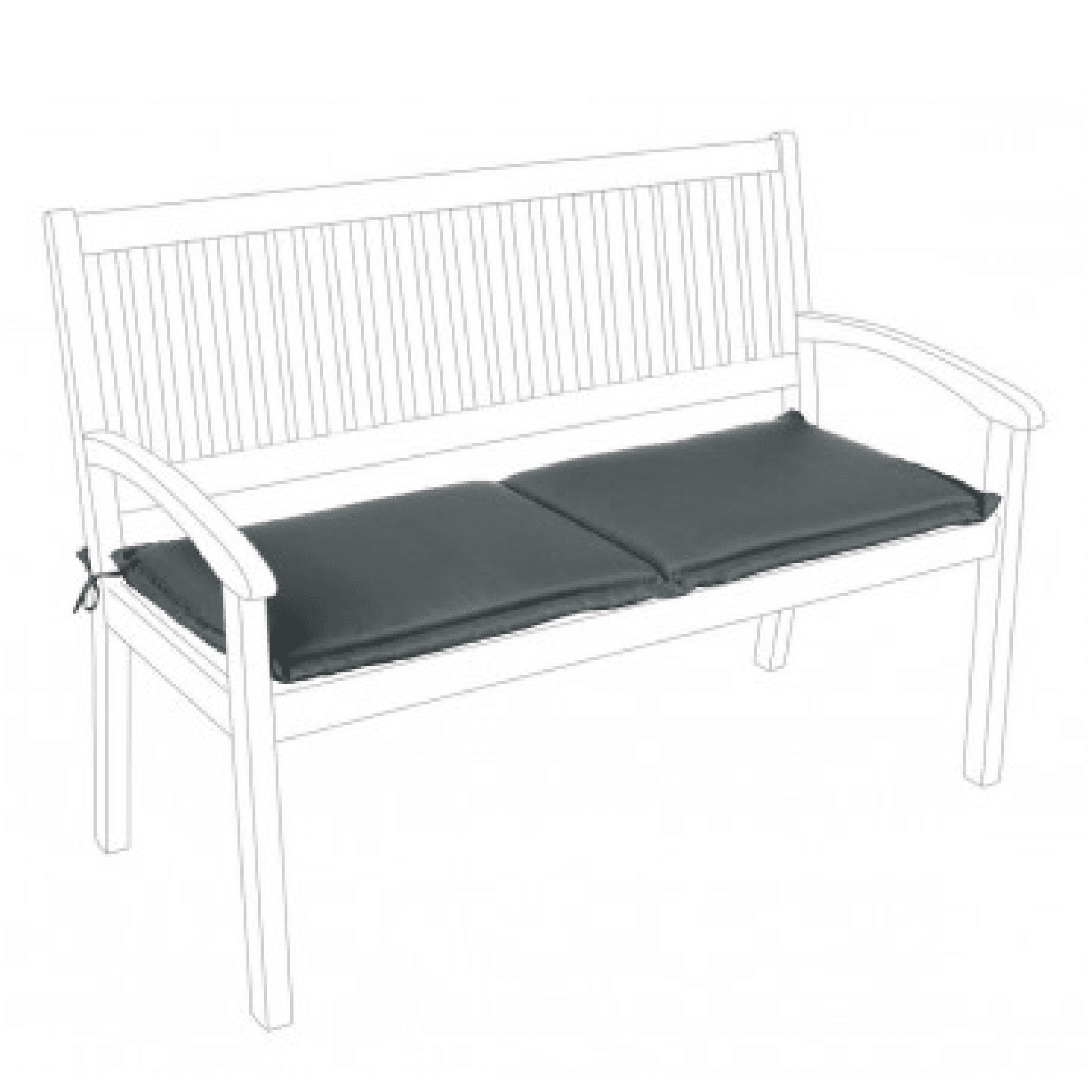 Cuscino da esterno per Panca 2 Posti in Polyestere 180 gr in Cuscini per divani Decor Space - Altamura, commercioVirtuoso.it