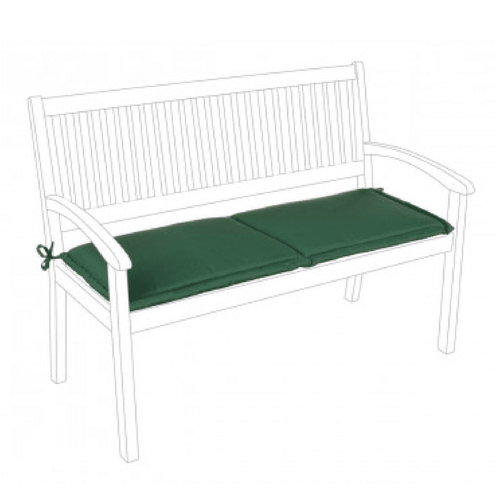 Cuscino da esterno per Panca 2 Posti in Polyestere 180 gr in Cuscini per divani Decor Space - Altamura, commercioVirtuoso.it