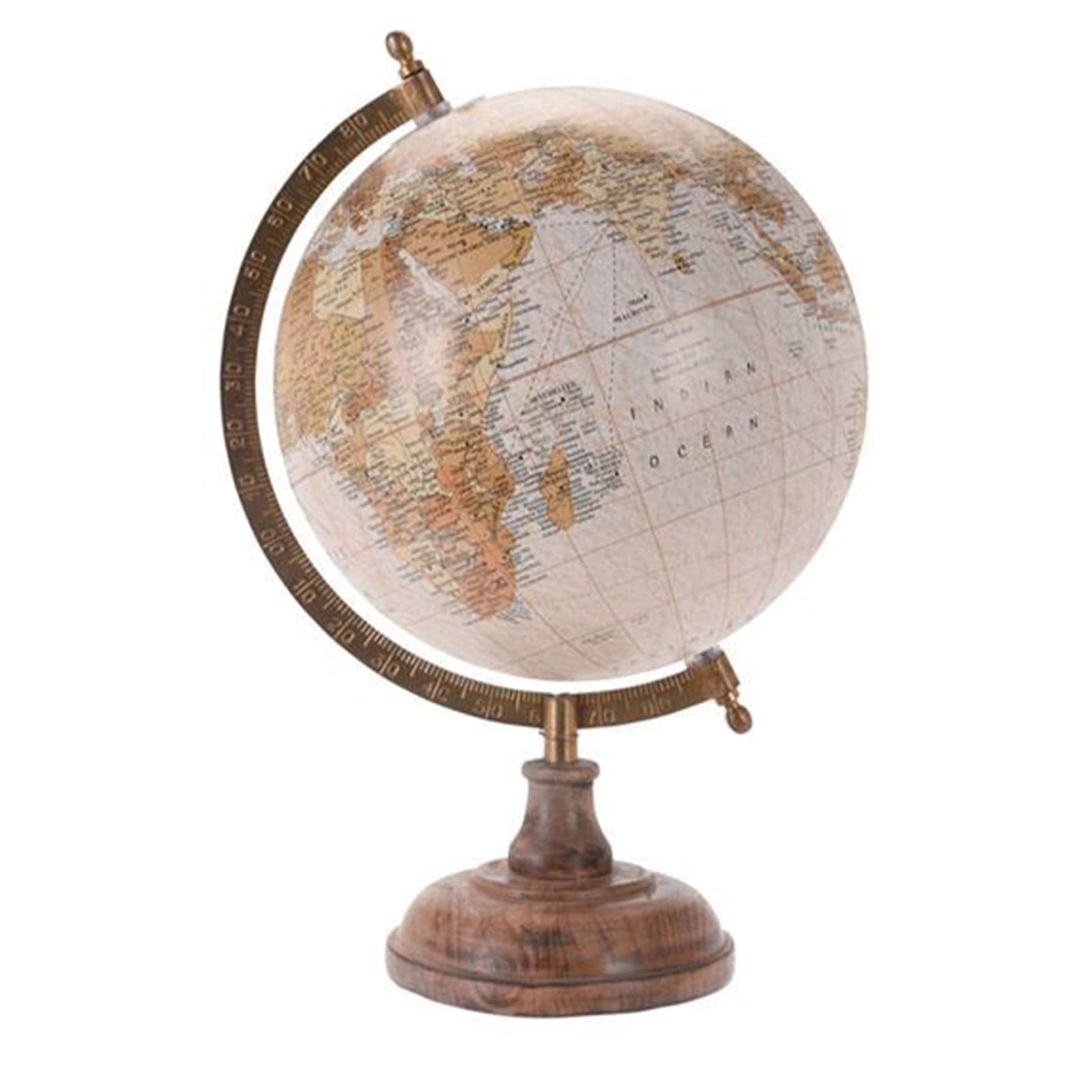 Mappamondo con base in legno per decorazione interno in Mappamondi Decor Space - Altamura, commercioVirtuoso.it
