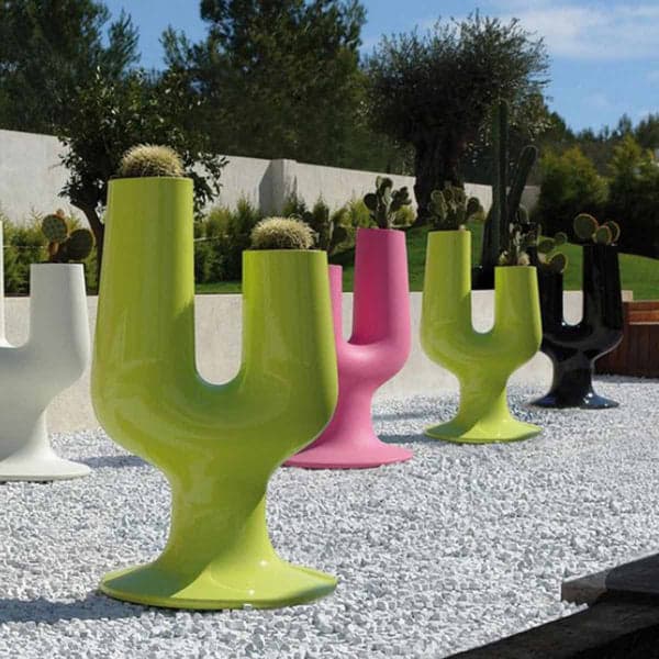 Vaso "Cactus" struttura in polietilene con 2 vani per esterno in Vasi tradizionali Decor Space - Altamura, commercioVirtuoso.it