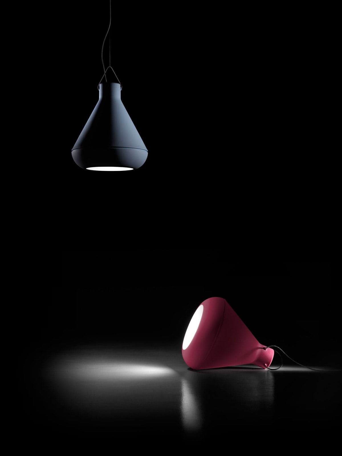 Lampada "Spot" struttura in polietilene con kit luce per interno in Lanterne Decor Space - Altamura, commercioVirtuoso.it