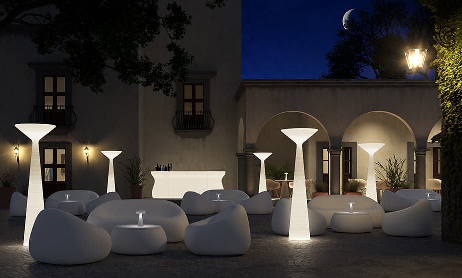 Lampada "Tebe" struttura in polietilene per interno in Lanterne Decor Space - Altamura, commercioVirtuoso.it