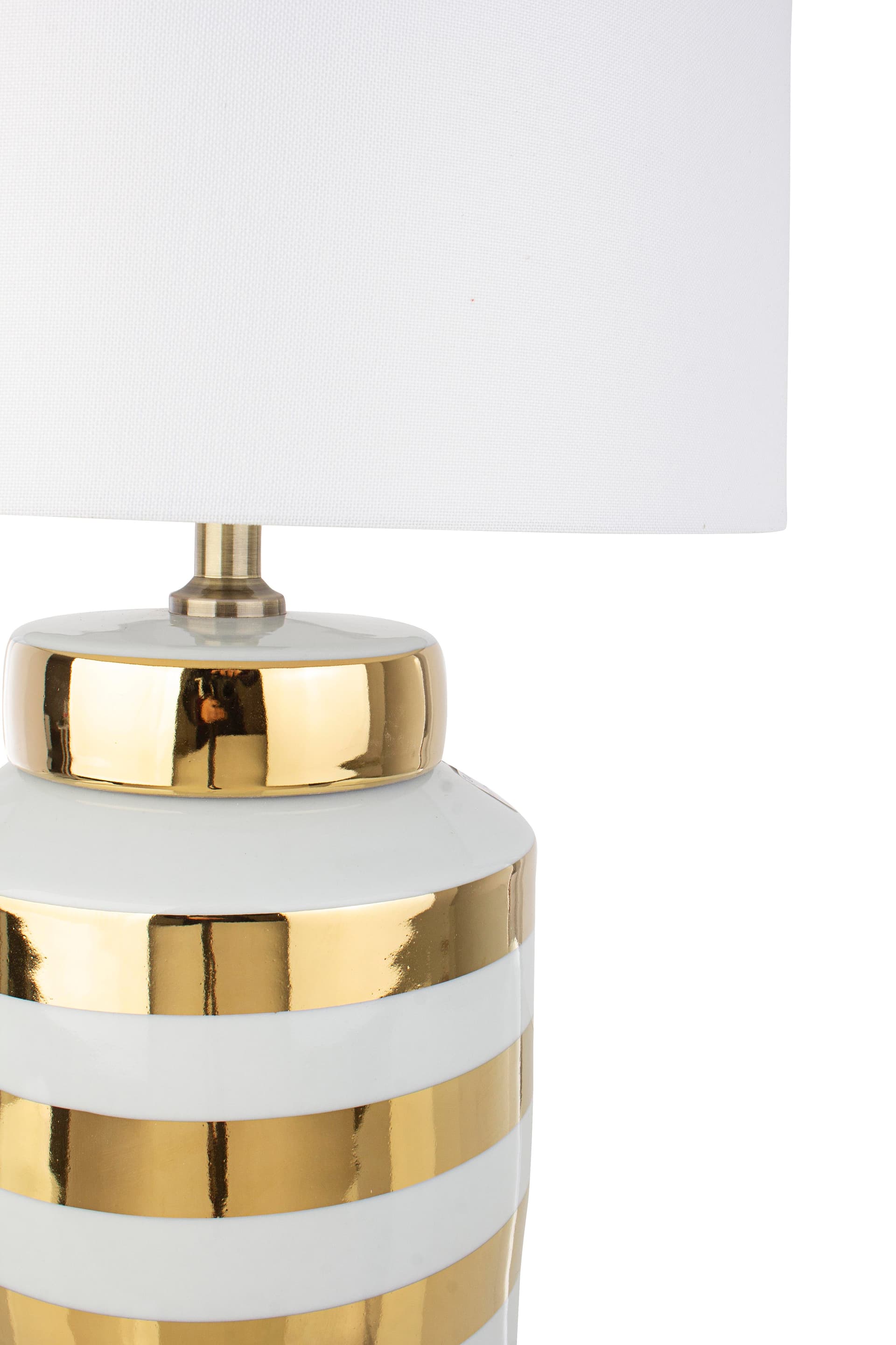 Lampada da tavolo "Honey" in porcellana e poliestere h 63 cm in Lampade da tavolo e abat-jour Decor Space - Altamura, commercioVirtuoso.it