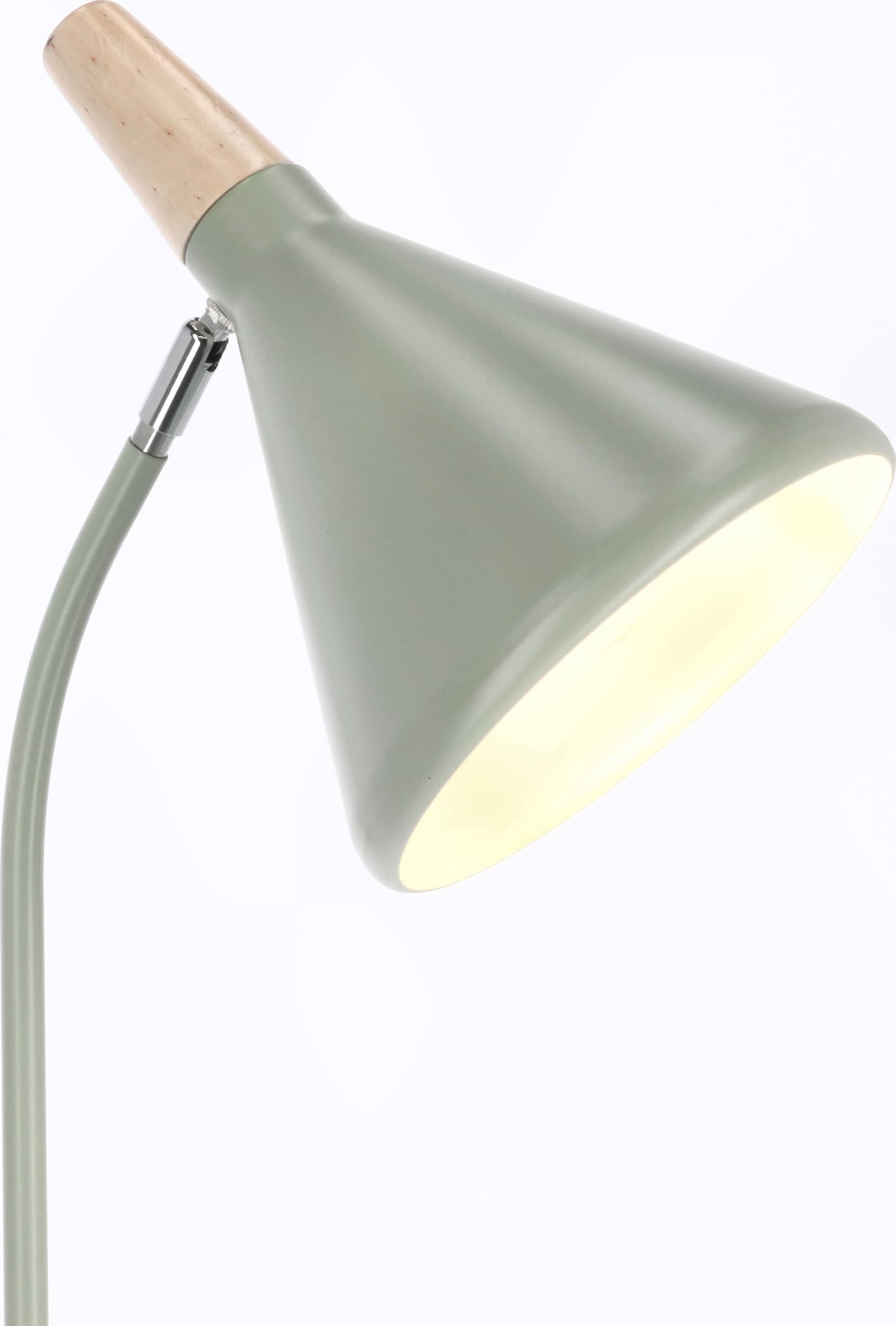Piantana brill in acciaio verniciato a polvere e legno di pino h 148 cm in Lampade da terra Decor Space - Altamura, commercioVirtuoso.it